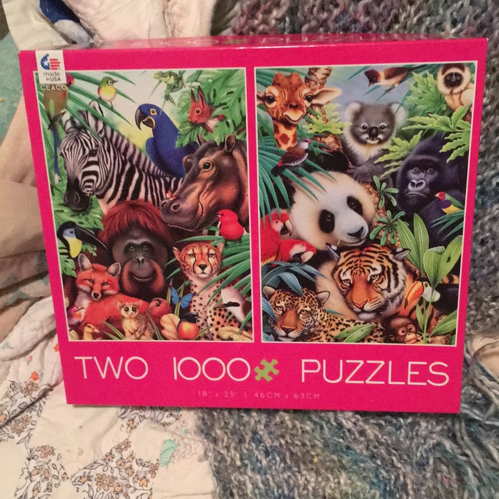 Two 1000 piece Puzzles.